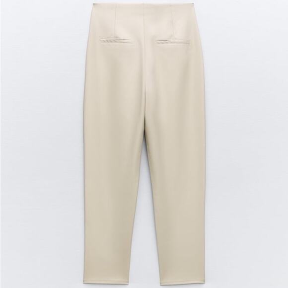 ZARA FAUX LEATHER PANTS - Picture 11 of 11